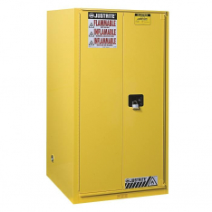 JUSTRITE 899080, CABINET, FLAM 90G SC/BIFLD YEL