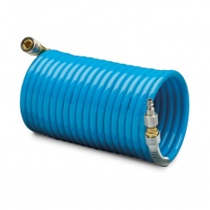 Allegro Industries 9101-100CB, 100' Blue Air Breathing Hose, 3/8" dia. w/ Hansen-style Coupler and P