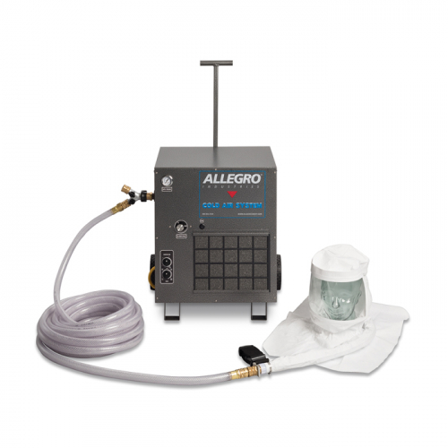 Allegro Industries 9221-01CA, One-Worker Single Bib Tyvek Hood Cold Air Respirator System, 100' Airl