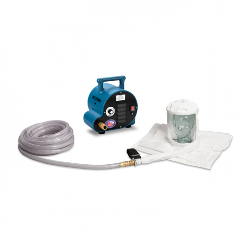 Allegro Industries 9222-01A, 1-Worker Double Bib Tyvek Hood Breathing Air Blower Respirator System w