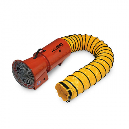 Allegro Industries 9514-25E, Axial Blower w/ Canister, A.C. Electric 1/3 HP 220V/50Hz (Includes 25'