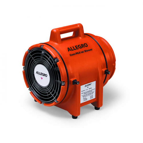 Allegro Industries 9538-E, 8" Plastic COM-PAX-IAL Blower, Explosion-Proof, 220V/50Hz