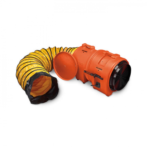 Allegro Industries 9553-25, 16" Plastic Axial Blower, AC, w/ 25' Duct and Canister