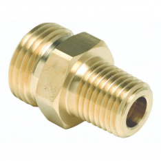 MSA 69542, ADAPTER, UNION, BRASS, 1/4" NPT MALE X 3/4" HOSE MALE