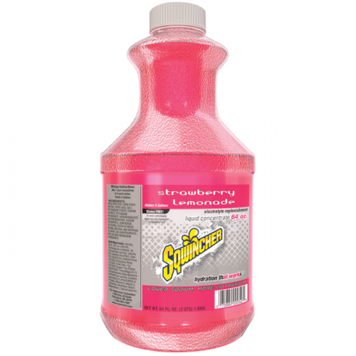 Sqwincher 159030319, 64 oz. Liquid Concentrate Strawberry Lemonade, 159030319