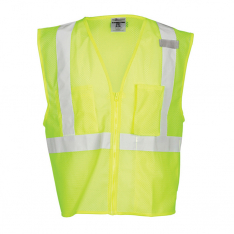 Kishigo 1085-2X, 3 Pocket Zipper Mesh Vest , 1085-2X