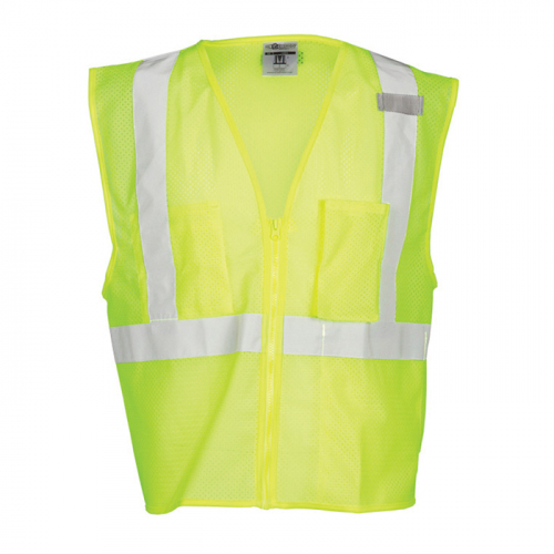 Kishigo 1085-2X, 3 Pocket Zipper Mesh Vest , 1085-2X