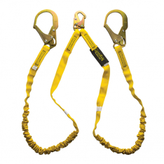 Pure Safety Group (PSG) 11203, Guardian 6? Internal Shock Lanyard w/ Steel Rebar Hooks