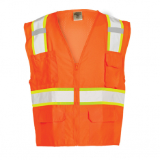 Kishigo 1163-2X, Solid Front with Mesh Back Vest , 1163-2X