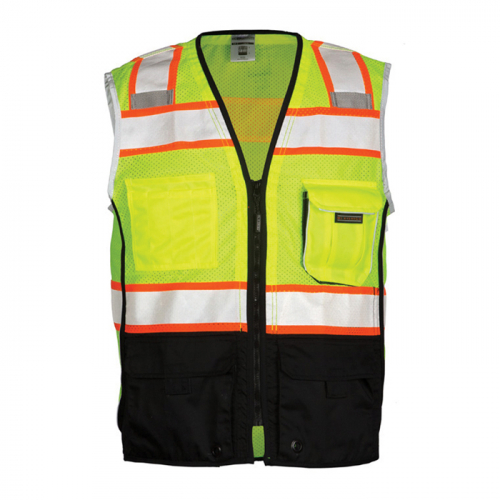 Kishigo 1515-2X, Premium Black Series Black Bottom Vest, 1515-2X