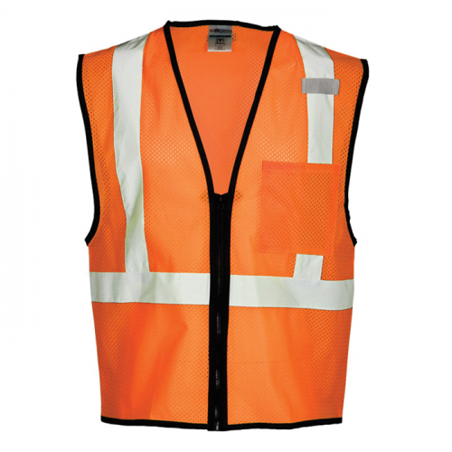 Kishigo 1519-2X-3X, 3 Pocket Zipper Mesh Vest , 1519-2X-3X