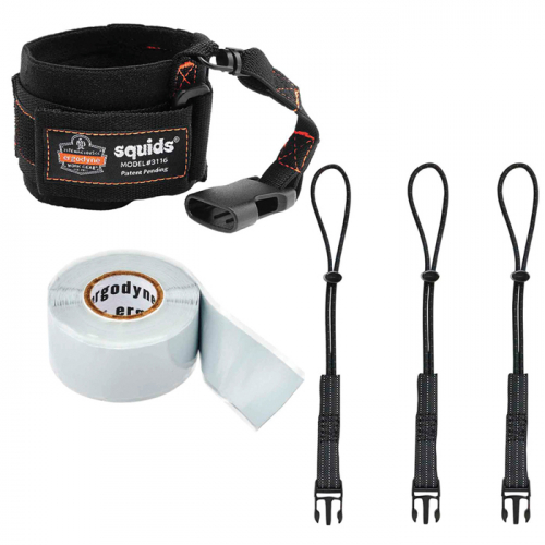 Ergodyne 19662, Squids 3192 Wrist Lanyard Tethering Kit, 19662
