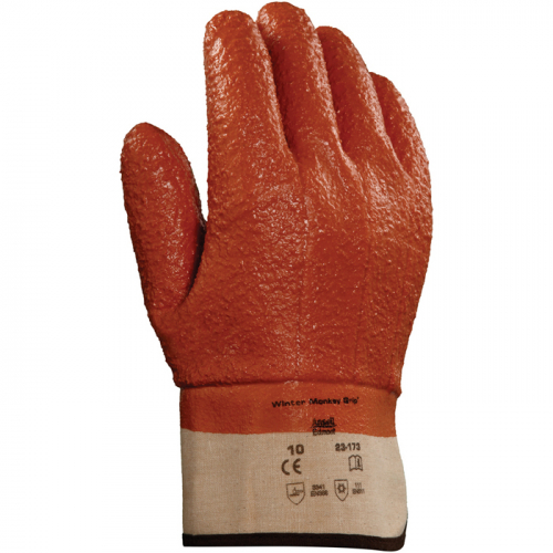 Ansell 23-173, Winter Monkey Grip Gloves, 23-173