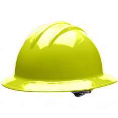 Bullard 33HYR, Bullard Classic Full Brim Hat and Cap Style - Full Brim, Hi-Viz Yellow, 33HYR