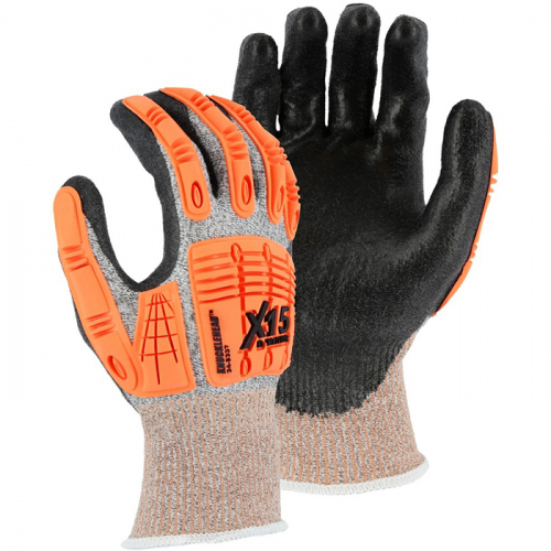 Majestic 34-5337-L, Cut-Less X15 Cut Resistant Gloves Made With Dyneema, 34-5337/L