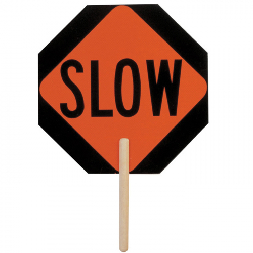 Kishigo 5950, STOP/SLOW  Non-Reflective Sign, 5950