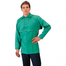 Tillman 6120, Flame-Retardant Green Cotton Cape Sleeves and Bib, 6120