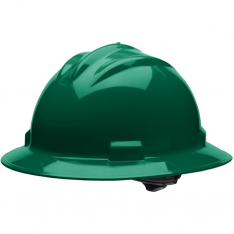 Bullard 71FGR, Bullard S71 Series Full Brim Hard Cap, Forest Green, 71FGR