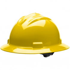 Bullard 71YLR, Bullard S71 Series Full Brim Hard Cap, Yellow, 71YLR