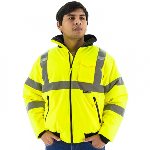 Majestic 75-1300-X3, Majestic 75-1300 Yellow Bomber with Hood, 3XL, 75-1300/X3
