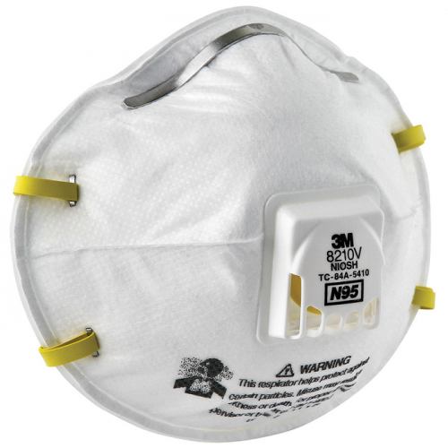 3M 8210V, 3M Particulate Respirators 8210V N95 with 3M Cool Flow Valve, 8210V