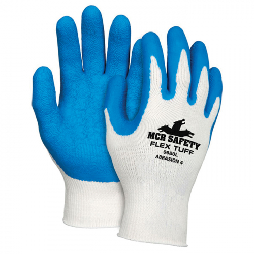 MCR Safety 9680-L, FlexTuff Latex-Dipped Gloves, 9680-L