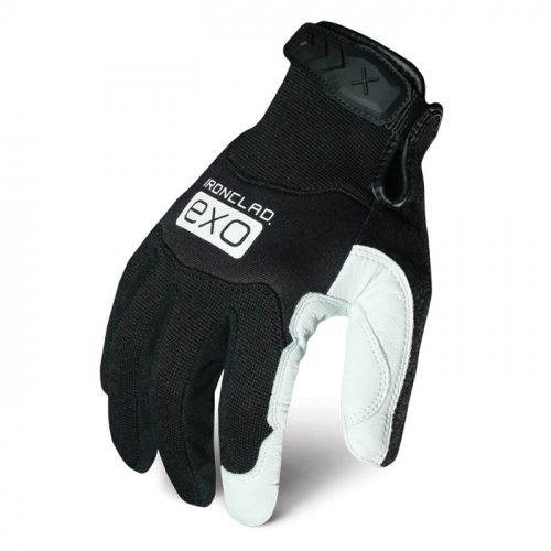 IronClad Performance Wear EXO2-MPLW-03-M, Motor Pro Leather Palm Work Gloves, EXO2-MPLW-03-M