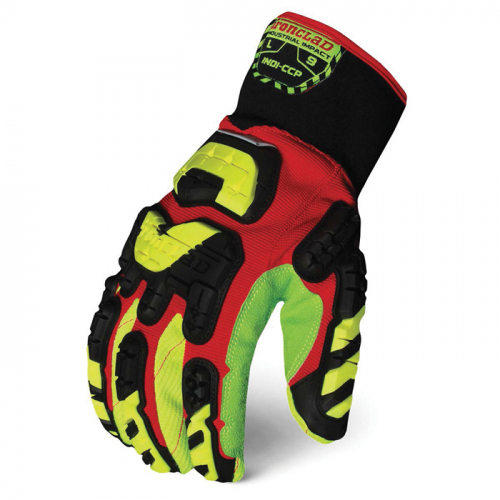 IronClad Performance Wear INDI-CCP-04-L, Industrial Impact Cotton Corded Palm Gloves, INDI-CCP-04-L
