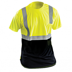 OccuNomix International Inc. LUX-SSETPBK-L, Black Bottom T-Shirt, LUX-SSETPBK-L