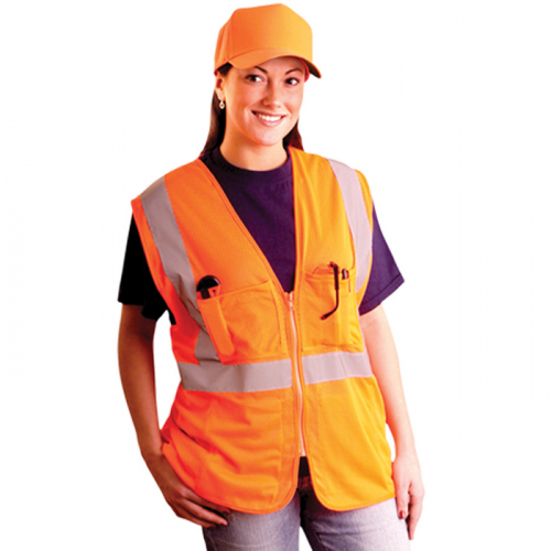 OccuNomix International Inc. LUX-SSGCS-OL-XL, Class 2 Surveyors Mesh Vests, LUX-SSGCS-OL/XL