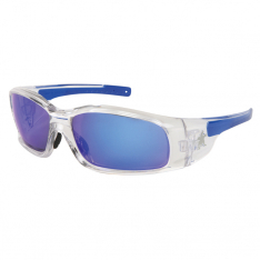 MCR Safety SR148B, MCR Swagger SR1, Blue Diamond Mirror Lens, Clear Frames, SR148B