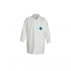 DUPONT D13398027, 2XL TYVEK LAB COAT SNAPFRONT 2 POCKETS