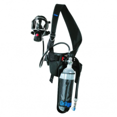 Draeger 4046205, PAS Colt 5 min w/ Panorama Nova Mask, 2216 PSI Cylinder, Hansen Brass