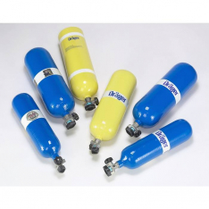 Draeger 4054856, 2216 PSI, 30 min, Aluminum Cylinder, Yellow