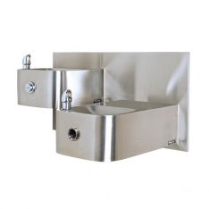Haws 1119HO, Wall Mount ADA Touchless/Push Button Dual Fountain