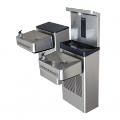 Haws 1212SF, Wall Mount Hi-Lo ADA Filtered Water Cooler with Bottle Filler