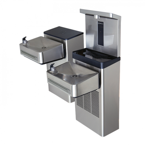 Haws 1212SF, Wall Mount Hi-Lo ADA Filtered Water Cooler with Bottle Filler