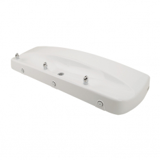 Haws 1409, Barrier-Free Triple Bubbler Aluminum Wall Mount Fountain