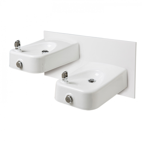 Haws 1501, Barrier-Free Enameled Iron Wall Mount Fountain
