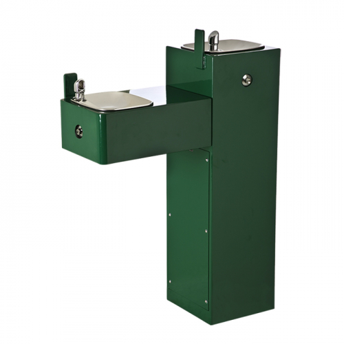 Haws 3300FR, Barrier-Free Steel Freeze Resistant Pedestal Fountain