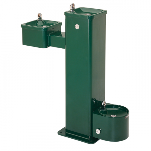 Haws 3500D, Barrier-Free Stainless Steel Pedestal Fountain