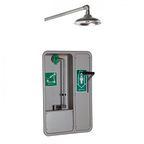 Haws 8355WCW, AXION MSR Barrier-Free Recessed Shower and Eye/Face Wash