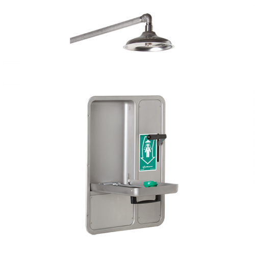 Haws 8356WCW, AXION MSR Barrier-Free Recessed Shower and Eye/Face Wash