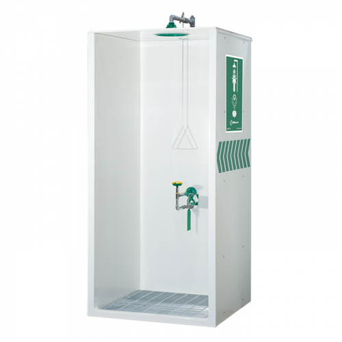 Haws 8605WC, AXION MSR Booth Enclosed Shower and Eye/Face Wash