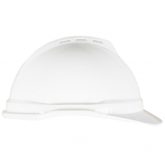 MSA 10034018, V-Gard 500 Cap, White Vented, 4-Point Fas-Trac III