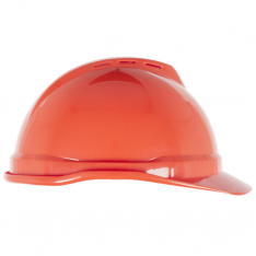 MSA 10034021, CAP, V-GD 500, VENTED, 4 PT, RATCHET, ORANGE