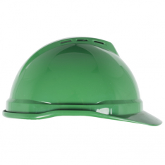 MSA 10034032, V-Gard 500 Cap, Green Vented, 6-Point Fas-Trac III
