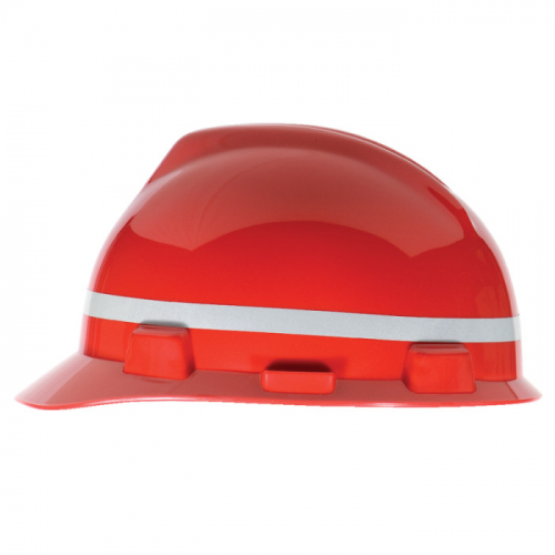 MSA 10039106, Retro-Reflective, Silver / White, 1/2 x 26 *For use with V-Gard Caps and Full Brim Hat