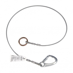 MSA 10073847, Anchorage Connector Extension, 5' Cable, FP5K snaphook & O-Ring