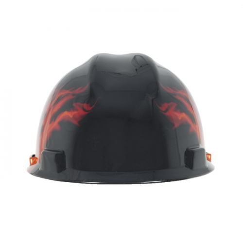 Black Fire MSA 10092015 Specialty V-Gard Protective Cap with Fas-Trac III Suspension